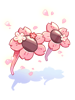Ilustración de Costume Cherry Blossom Glasses