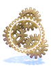Ilustración de Costume Rotating Gears