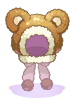Ilustración de Costume Teddy Bear Hood