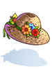 Ilustración de Costume Flower Summer Hat