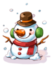 Ilustración de Snowman Hat