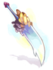 Ilustración de Chrome Two-Handed Sword