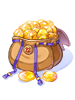 Ilustración de Yellow Gemstone Pouch