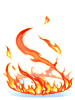 Ilustración de Costume Swirling Flame