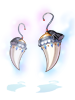 Ilustración de Gray Wolf Earring
