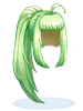 Ilustración de Costume Ponytail Hair (Green)