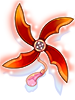Ilustración de Crimson Huuma Shuriken