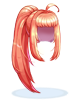 Ilustración de Costume Ponytail Hair(Red)