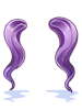Ilustración de Costume Loose Wave Twin Purple