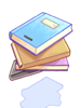 Ilustración de Pile of Books