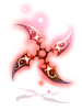 Ilustración de Adulter Fides Cross-Shaped Huuma Shuriken