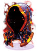 Ilustración de Lava Leather Hood