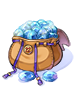 Ilustración de Blue Gemstone Pouch