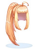 Ilustración de Costume Ponytail Hair (Yellow)