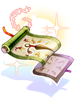 Ilustración de Hamaya Kunai Summon Scroll