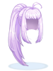 Ilustración de Costume Ponytail Hair (Light Purple)