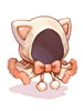 Ilustración de Costume White Cat Hood