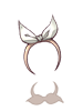 Ilustración de Cute White Ribbon