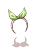 Ilustración de Cute Green Ribbon