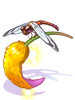 Ilustración de Magical Yellow Foxtail Staff