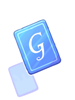Ilustración de Blue G Card