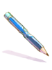 Ilustración de Costume Pencil in Mouth (Blue)