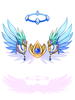 Ilustración de Costume Seraph Wing Helm