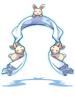 Ilustración de Costume Three Rabbits Ribbon