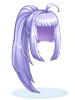 Ilustración de Costume Ponytail Hair (Blue)