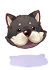 Ilustración de Costume Black Shiba Inu Hat