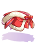 Ilustración de Costume Red Cat Ears Cape